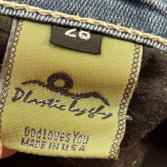 Vintage PLASTIQUE BY GLY JEANS 1363 Bootcut Flare denim size 28 - Picture 10 of 16